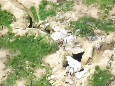 FPV Drone Hits Ukrop Dugout