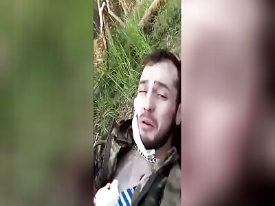 Babbly Russian soldier got injured in Ukraine
