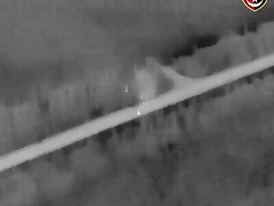 Russian mangled by artillery shell