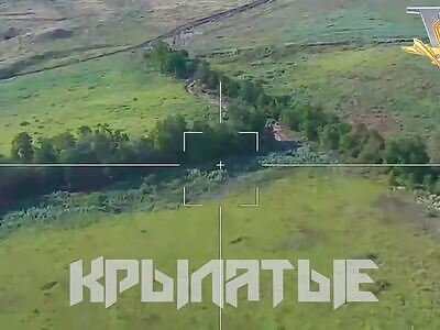 Lancet Takes Out Ukrop T-72