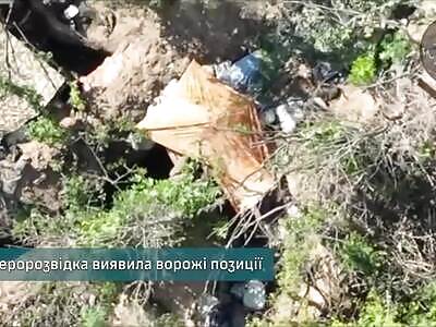 Artillery raid on a ruzzian trench