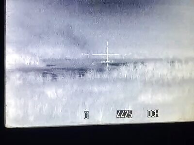 Group Of Ukrops Hit By RU Tank Fire 