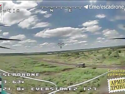 Russian Bukhanka was fucked by ua fpv drone