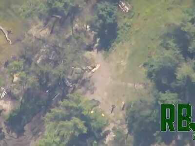 Counter Battery Fire Knocks Out Ukrop Gun