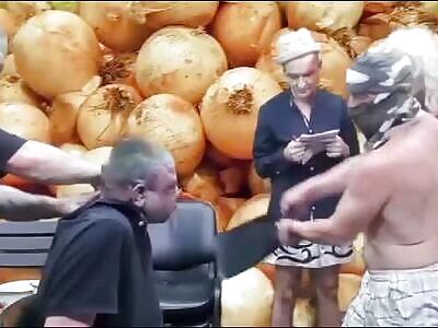 Ukrainian Live Streamers Torture Moron For Donations