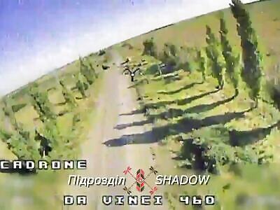 UA fpv drone destroyed russian truck