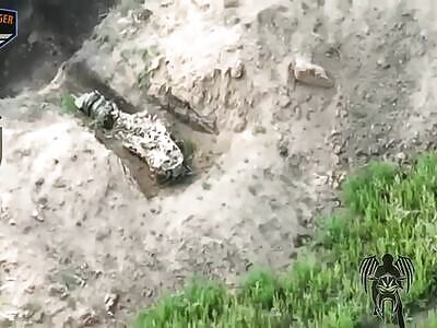 Destruction of Russian positions by UA kamikaze drones