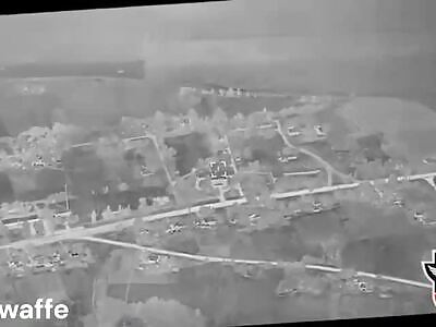 Destruction of the Russian command post with two JDAM aircraft missile