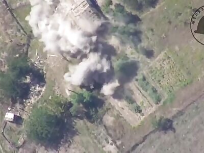 Ukrop Postion Hit By RU Arty 