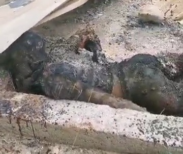 Haitian man trapped by fire burned to the crisp 