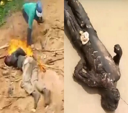 Mob Burns Suspected Ritualist To Death In Niger