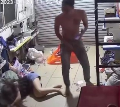 Abusive Man Showing Love to his Girlfriend 