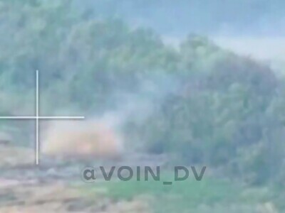 Ukrop Tank Rolling Russians Lines Hit By ATGM 