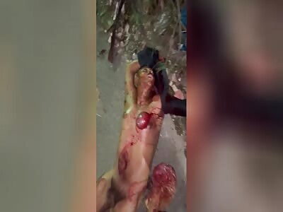 Human is brutalized and murdered