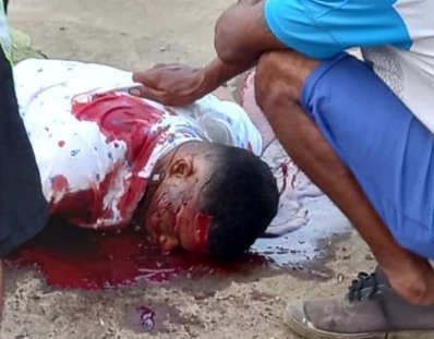 Young man gets a fatally headshot from sicario 