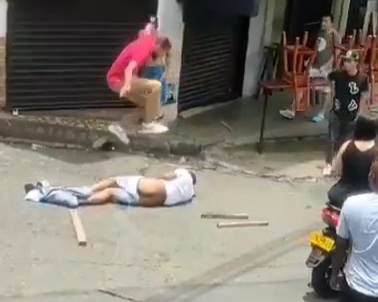 Thief Given Beating of his Life.