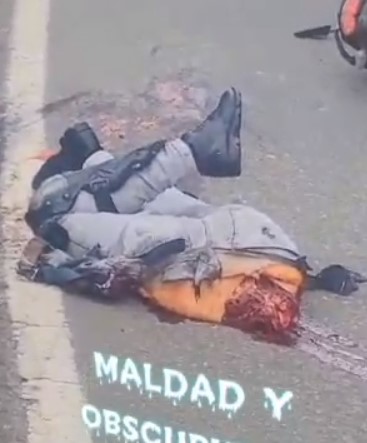 Man destroyed by big truck