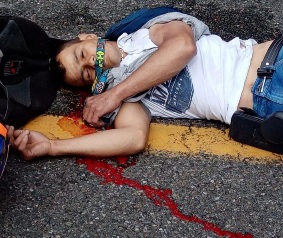 Motorcyclist crashed dead 