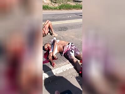 Man in agony after horrible accident 