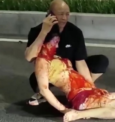 SAD: Guy Holds his Dying Wife in his Arms