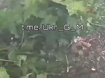 Ukrops Take Driect Hit From RU Arty. 