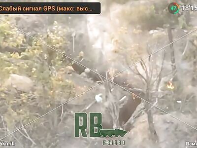 Ukrops Hunted With FPV Drones 