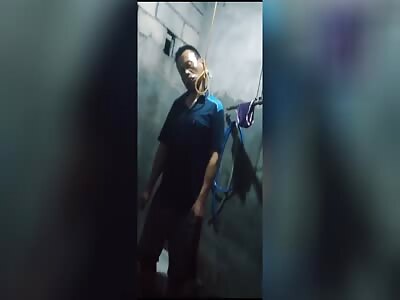 Pastor Hanging With Wife's Underwear