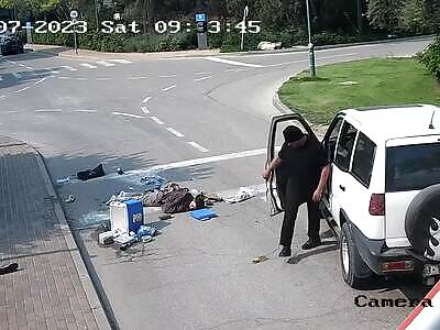 The bodies of the Israelis were pulled from the settlement