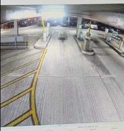 Inferno in Luton car park.