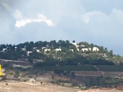 An Israeli army security point was targeted