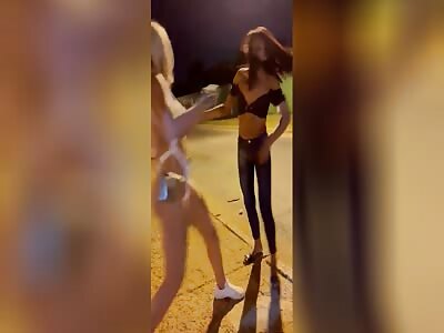 Prostitutes Fighting 