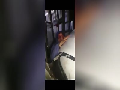 In Colombia a woman ran over 2 criminals