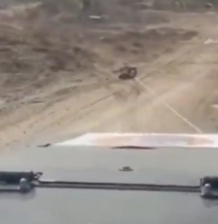 ISRAELI TERRORISTS recorded themselves dragging a dead Palestinian bod