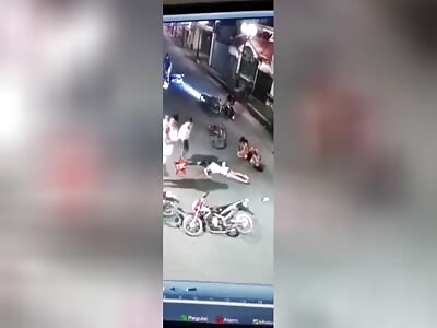 Woman involved in accident causes a triple collision.