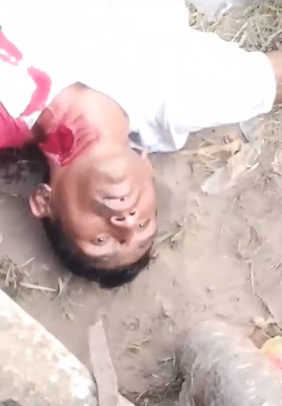 (Uncensored) aftermath of a man killed by a bull in bolivia 