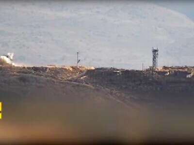 The Mujahideen target a logistics vehicle