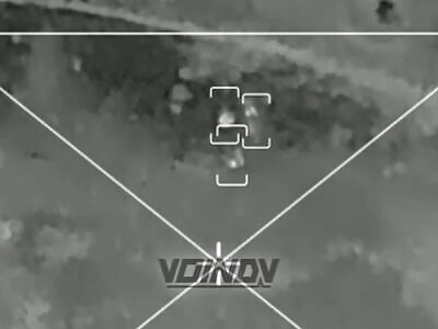 Strike Drone Hitting Some Ukrops 