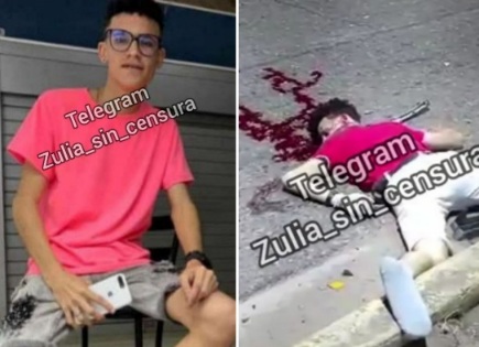 Young man on his motorcycle killed by speeding car 