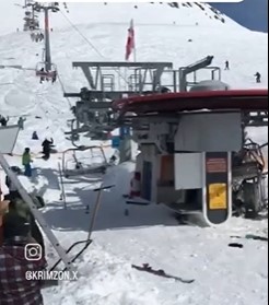 Cable car Goes Berserk .. People Jump