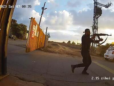 CCTV Footage Shows The Start Of The October 7 Massacre
