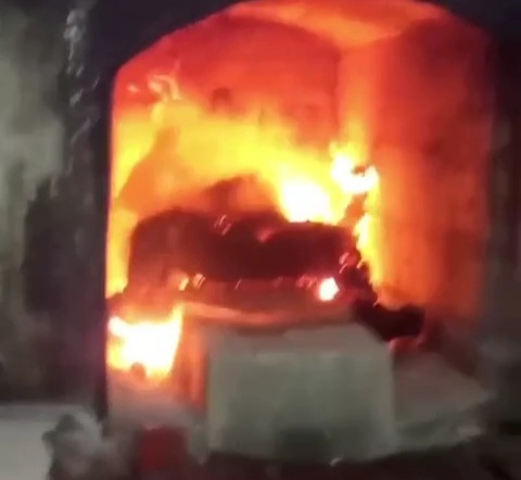Dead body cremation 