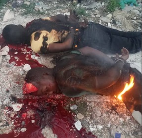 Two people are murdered and burned by gangs 