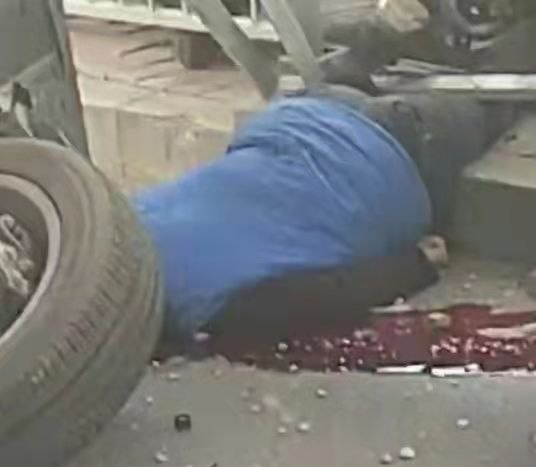 Pedestrian crushed dead by speeding car 