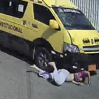 Woman on a Motorcycle Gets Rag Dolled after Failing to Stop at an Intersection 