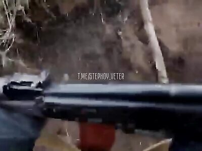 Russian infantry show mercy to wounded ukrop 