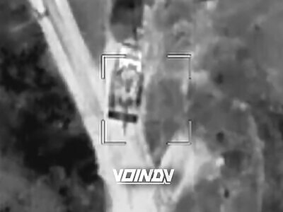 Lancet Strike on Ukrop Tank. 