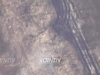 Ukrop T-72 Struck By Lancet