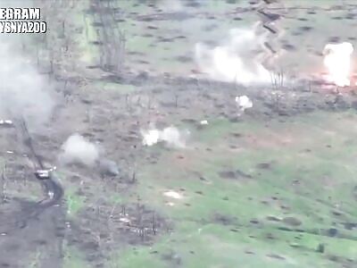 Tank duel between UA T-64BV and RU T-72B3 