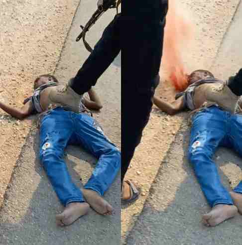 Israeli Gets His Brains Blown Out By Hamas Jihadists 