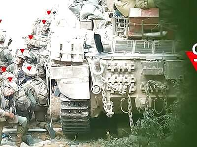 Group Of IDF Soldiers Take A Direct Hit From A RPG